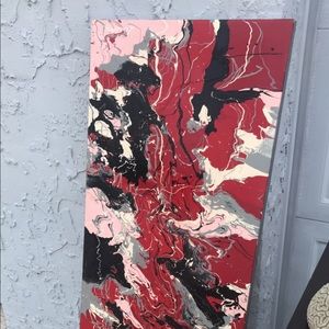 Jackson Pollock inspired painting 5 ft long